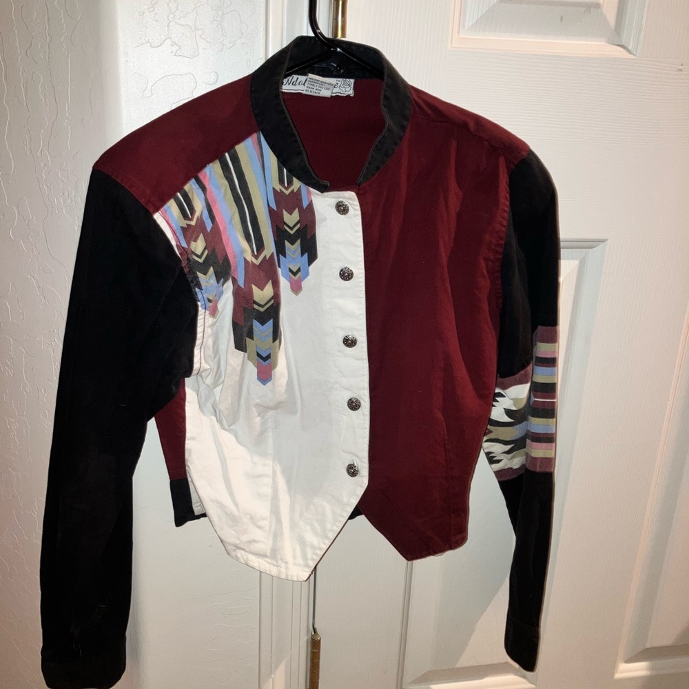 Valerie Stevens Red and Black Blazer
